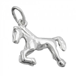 Anhnger 15x13mm Pferd glnzend Silber 925