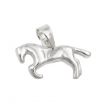 Anhnger 9x17mm Pferd klein glnzend Silber 925