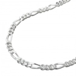 bracelet, figaro chain, silver 925, 21cm
