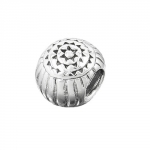 Anhnger 10x8mm Perle Bead antik geschwrzt rhodiniert Silber 925