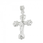 Anhnger 20x15mm Kreuz mit Jesus glnzend Silber 925