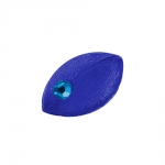 Brosche Anstecknadel 35x20x11mm Maus blau-transparent glnzend mit hellblauem Auge Kunststoff