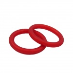 Ring, 25x3, rot-metallic-matt, 20 Stck
