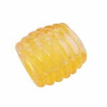 Tuchring 35x34x23mm Spirale Kunststoff gelb-transparent glnzend