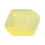 Tuchring 45x36x18mm Sechseck gelb-transparent matt Kunststoff