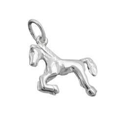 Anhnger 15x13mm Pferd glnzend Silber 925