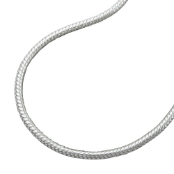 Kette 1,3mm runde Schlangenkette Silber 925 70cm