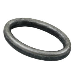 Ring, 25x16mm oval, altsilber, 15 Stck