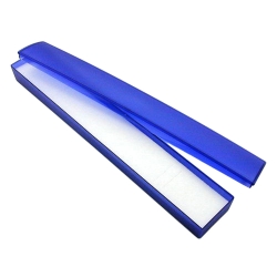 Schmuckschachtel 240x48x18mm für Armband blau-transparent Kunststoff