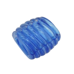 Tuchring 35x34x23mm Spirale Kunststoff blau-transparent glnzend