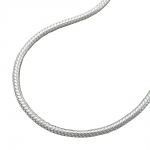 Kette 1,3mm runde Schlangenkette Silber 925 50cm - 119005-50