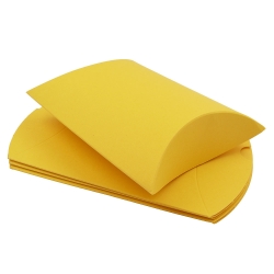 Fixbox 121x100x37mm Schmuckverpackung sonnen-gelb vorgefalzte Hartpappe 