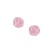 Perle, 8, unrund, Glas, opal-rosa, glzd, 10 Stck - 83738
